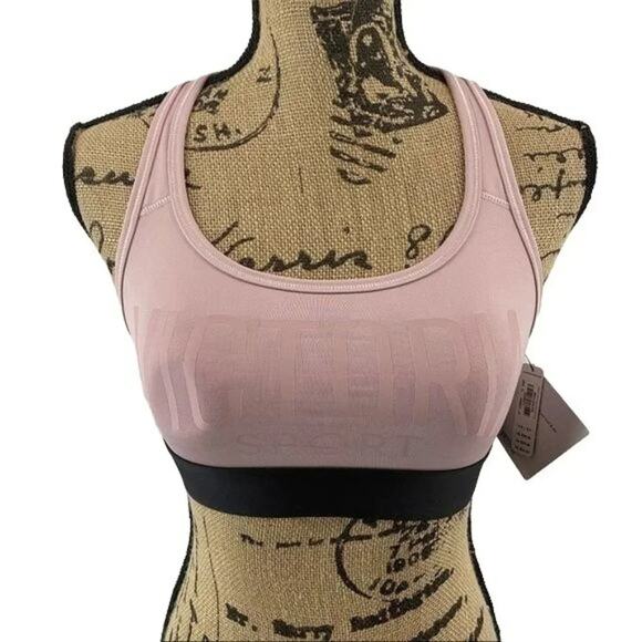 Victoria's Secret Sport Lightweight Sports Bra Pullover Wire Free Black Band XSm - Picture 6 of 6